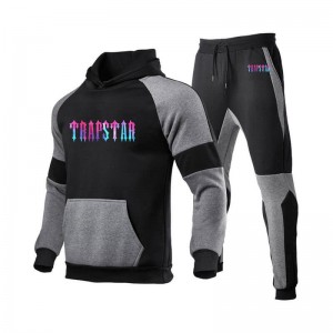 Trapstar Fleece Causal Sport Moški Trenirka Črne Slovenija | RG72-100