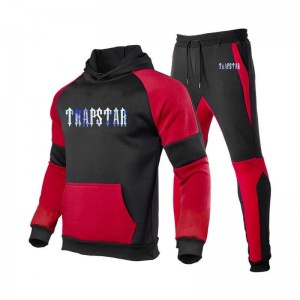 Trapstar Fleece Causal Sport Moški Trenirka Rdeče Slovenija | ZV36-934