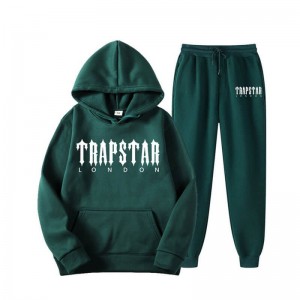 Trapstar Fleece London Shining Moški Trenirka Zelene Slovenija | LM98-048