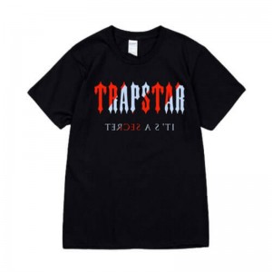 Trapstar It's a Secret Short Sleeve Moški Majice Črne Slovenija | JU96-073