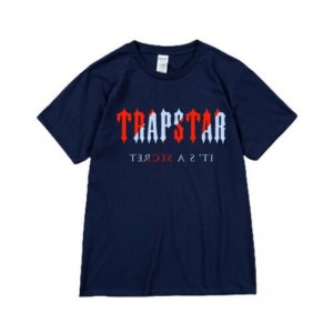 Trapstar It's a Secret Short Sleeve Moški Majice Modre Slovenija | MN28-798