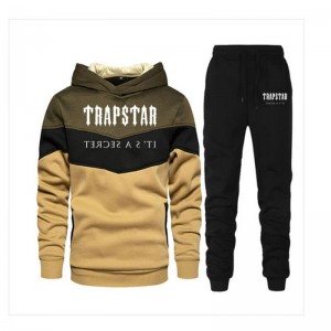 Trapstar Jogging Suit Logo Moški Trenirka Kaki Slovenija | QZ45-983