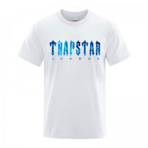 Trapstar London Chenille Tee Moški Majice Bele Slovenija | SR65-245