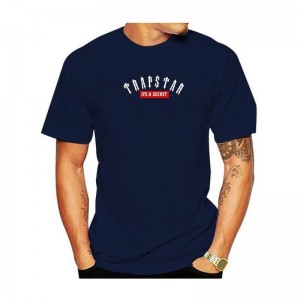 Trapstar London Co-Branded Short Sleeve Moški Majice Modre Slovenija | TQ75-658