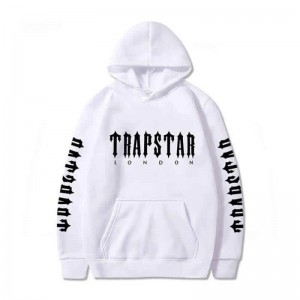 Trapstar London Galaxy City Moški Pulover s Kapuco Bele Slovenija | OP94-833