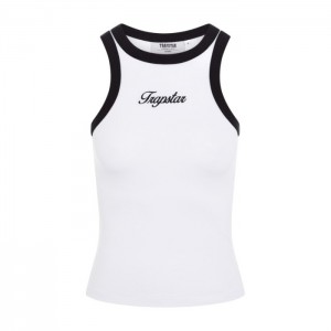 Trapstar Racer Vest Ženski Top Bele Črne Slovenija | WV01-137