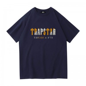 Trapstar Shinning Galaxy its a Secret Moški Majice Modre Slovenija | PP95-933