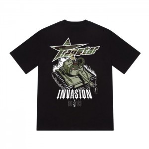 Trapstar Trap Invasion Tee Moški Majice Črne Slovenija | FX55-493