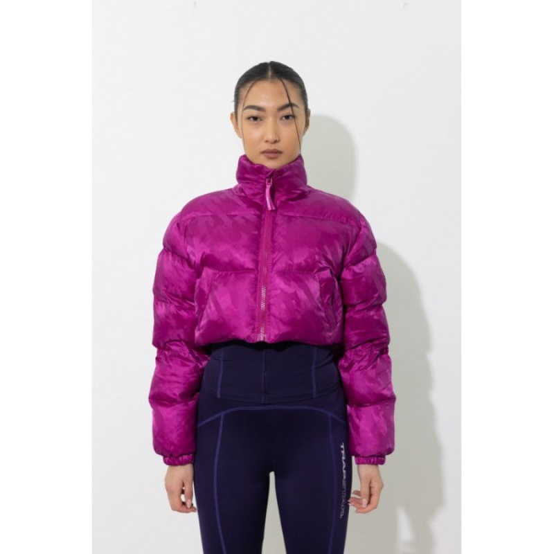 Trapstar Cropped T Jacquard Puffer Moški Vrhnja Oblačila Fuksije Roza Slovenija | MW49-065