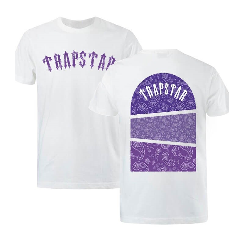 Trapstar Football Top Moški Majice Bele Slovenija | IR53-315