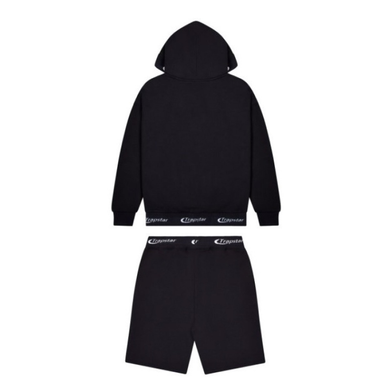 Trapstar Hyperdrive Rib Hoodie Shorts Set Moški Trenirka Črne Slovenija | YH63-565