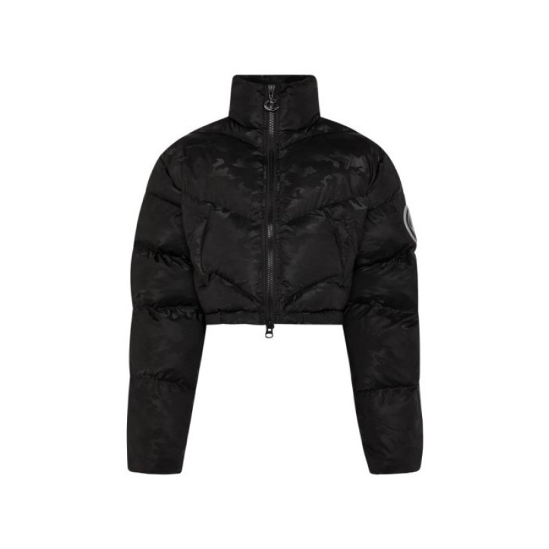 Trapstar Hyperdrive Sleeve Puffer Ženski Jakne Črne Maskirni Vzorec Slovenija | BM80-830