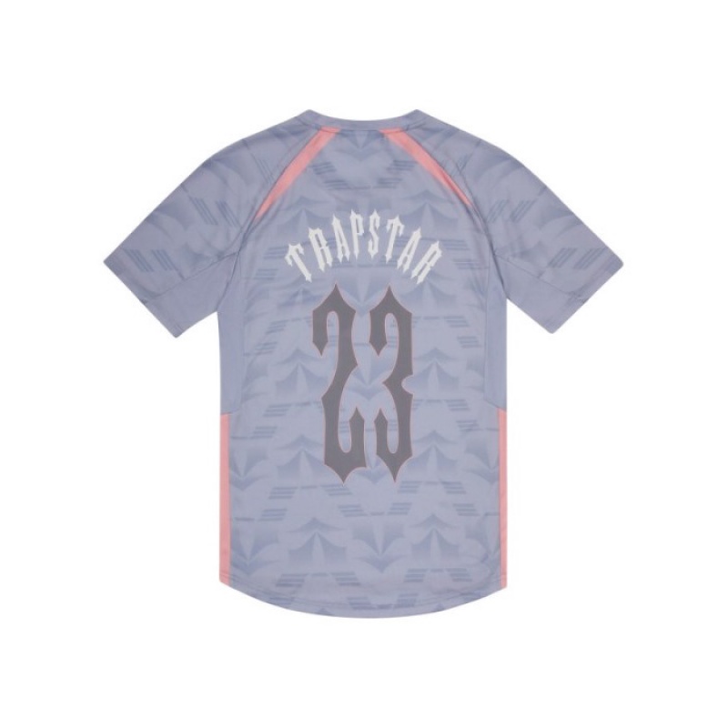 Trapstar Irongate Football Jersey Moški Majice Sive Roza Slovenija | IB54-479