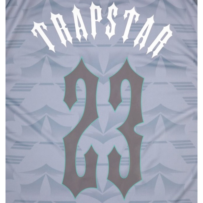 Trapstar Irongate Football Jersey Moški Majice Sive Modre Slovenija | WB17-197