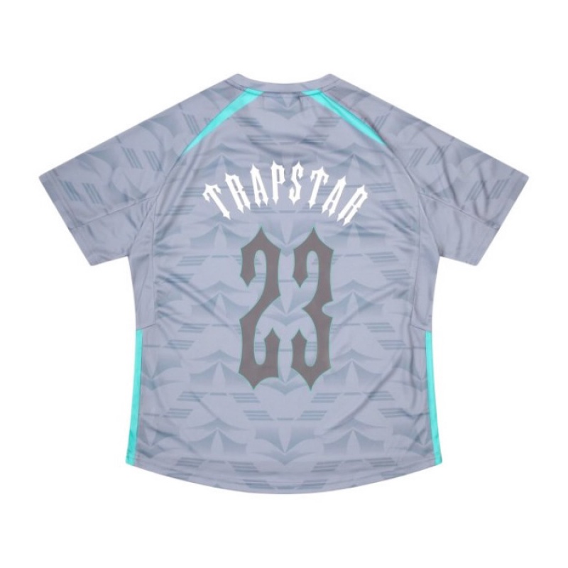 Trapstar Irongate Football Jersey Moški Majice Sive Modre Slovenija | WB17-197