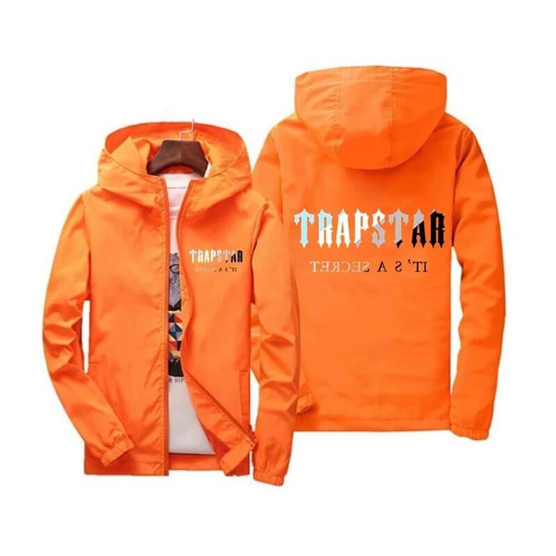 Trapstar It\'s A Secret Moški Pulover s Kapuco Oranžne Slovenija | TM99-605