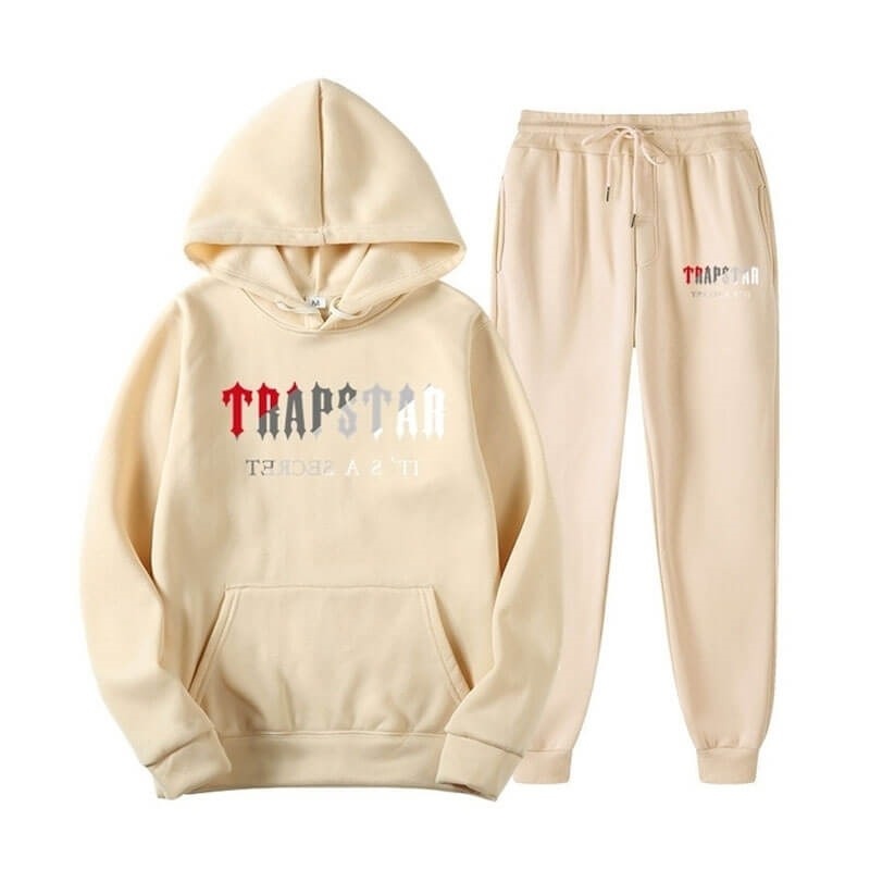 Trapstar It\'s A Secret Moški Trenirka Kremna Slovenija | AQ00-151