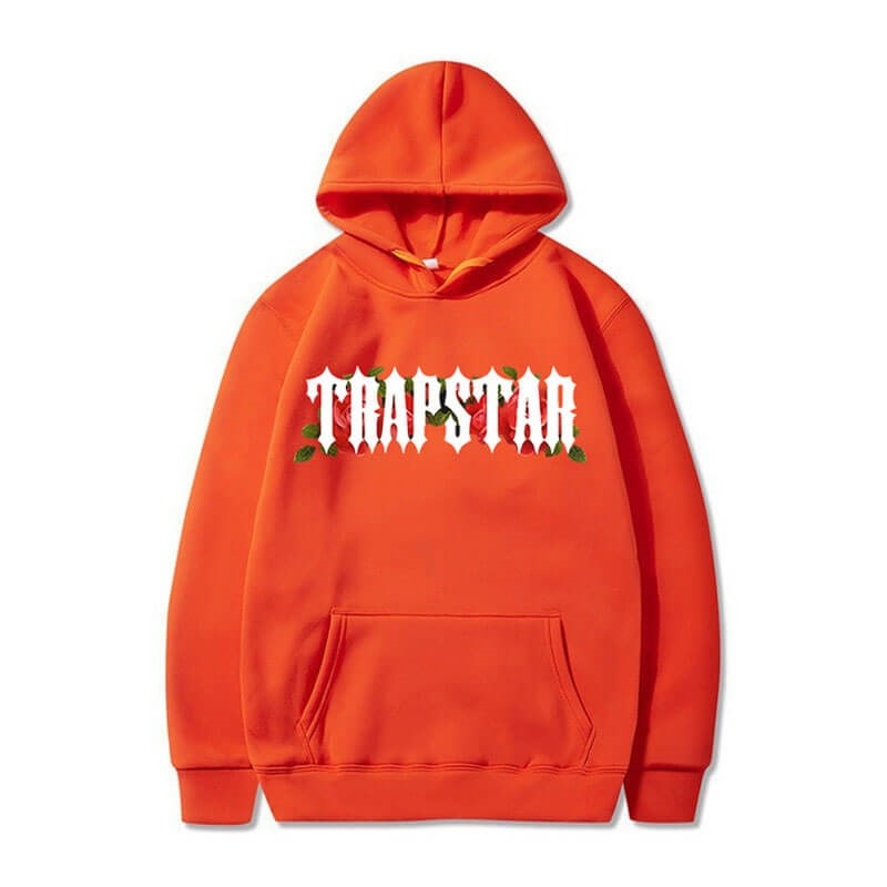 Trapstar Long Sleeve Moški Pulover s Kapuco Oranžne Slovenija | ZD80-860