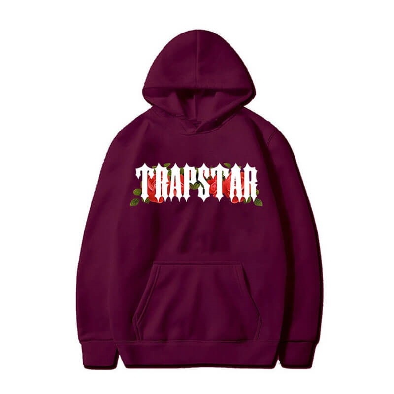 Trapstar Long Sleeve Moški Pulover s Kapuco Bordo Slovenija | HL90-027