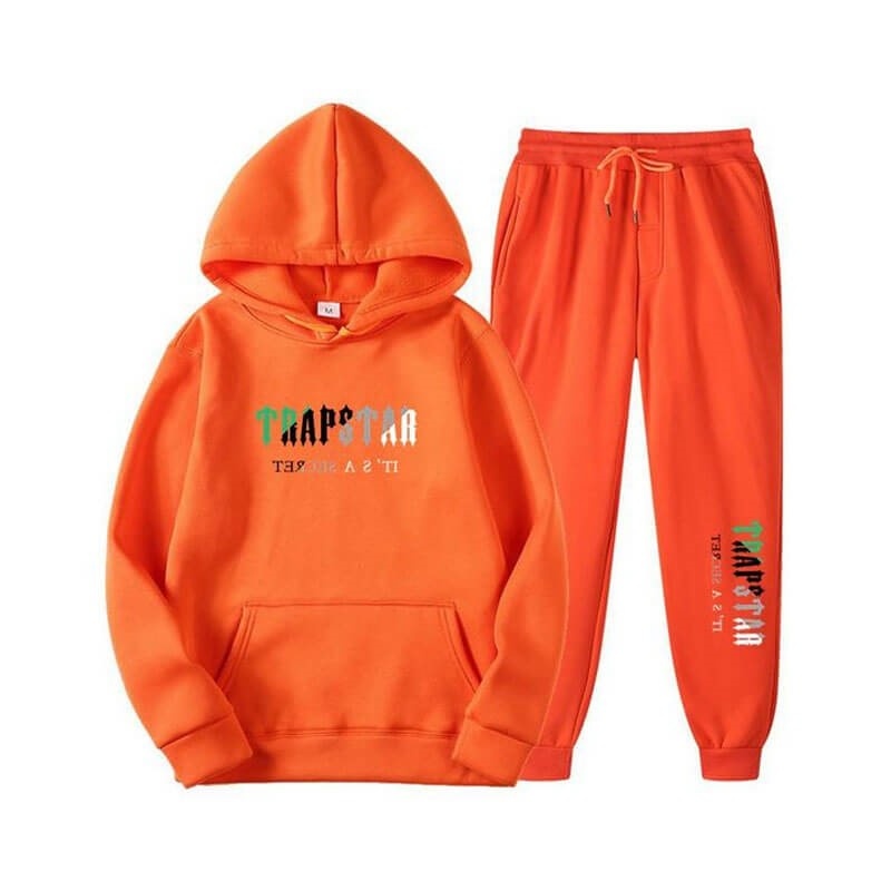 Trapstar Printed Autumn Winter Warm Sportswear Moški Trenirka Oranžne Slovenija | WC81-142