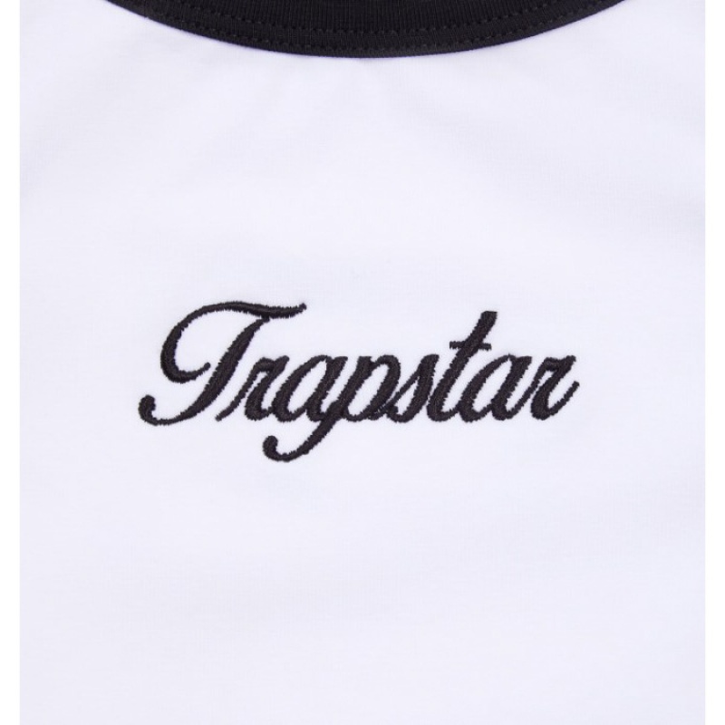 Trapstar Racer Vest Ženski Top Bele Črne Slovenija | WV01-137