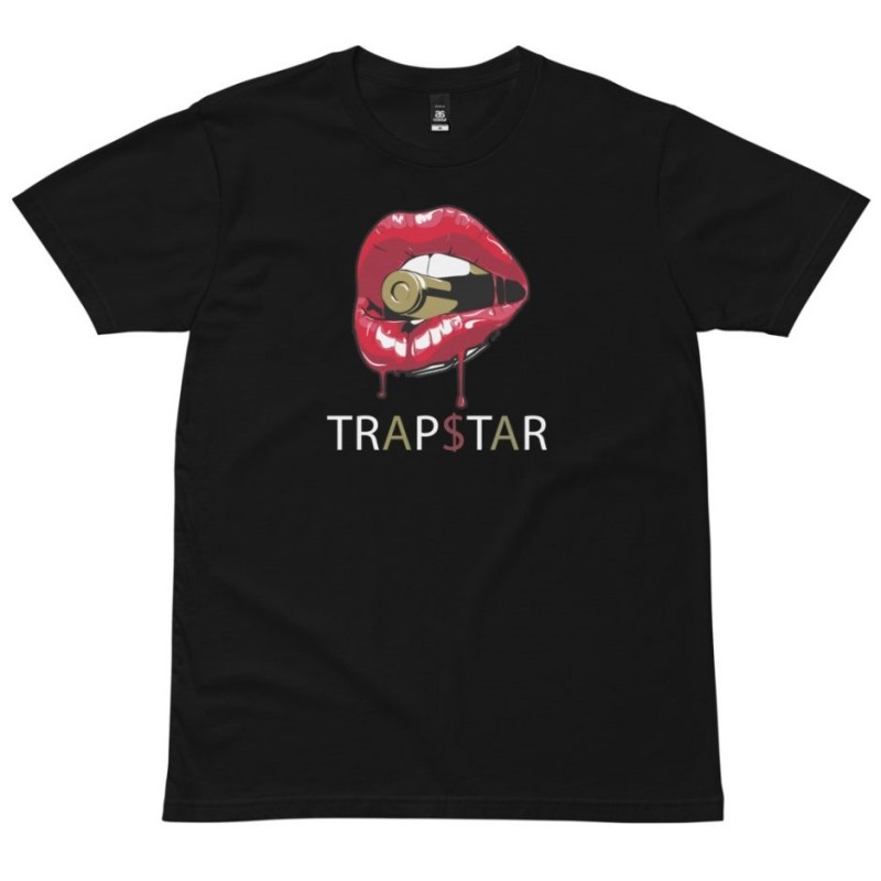 Trapstar Red Lips Moški Majice Rdeče Črne Slovenija | HK08-179