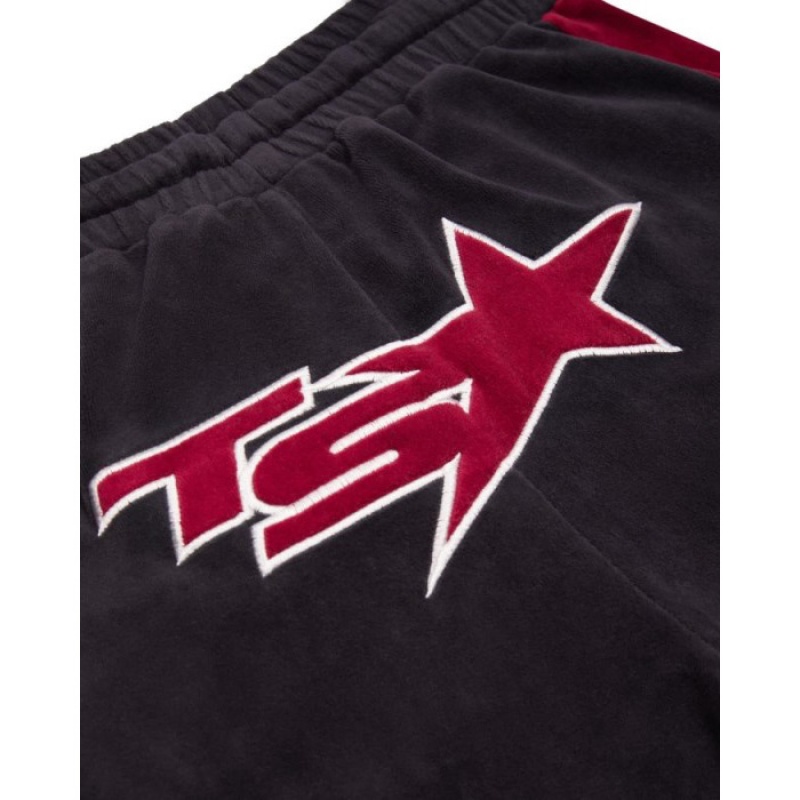 Trapstar TS-Star Velour Track Bottoms Ženski Hlače Bordo Slovenija | WO39-796