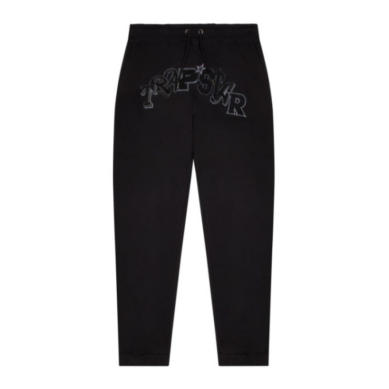 Trapstar Wildcard Chenille Jogging Bottoms Moški Hlače Črne Slovenija | KR47-363