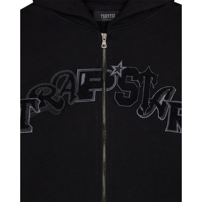 Trapstar Wildcard Chenille Zip Hoodie Moški Trenirka Črne Slovenija | IF94-808